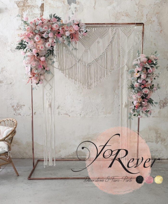 Décor floral Rose Boho