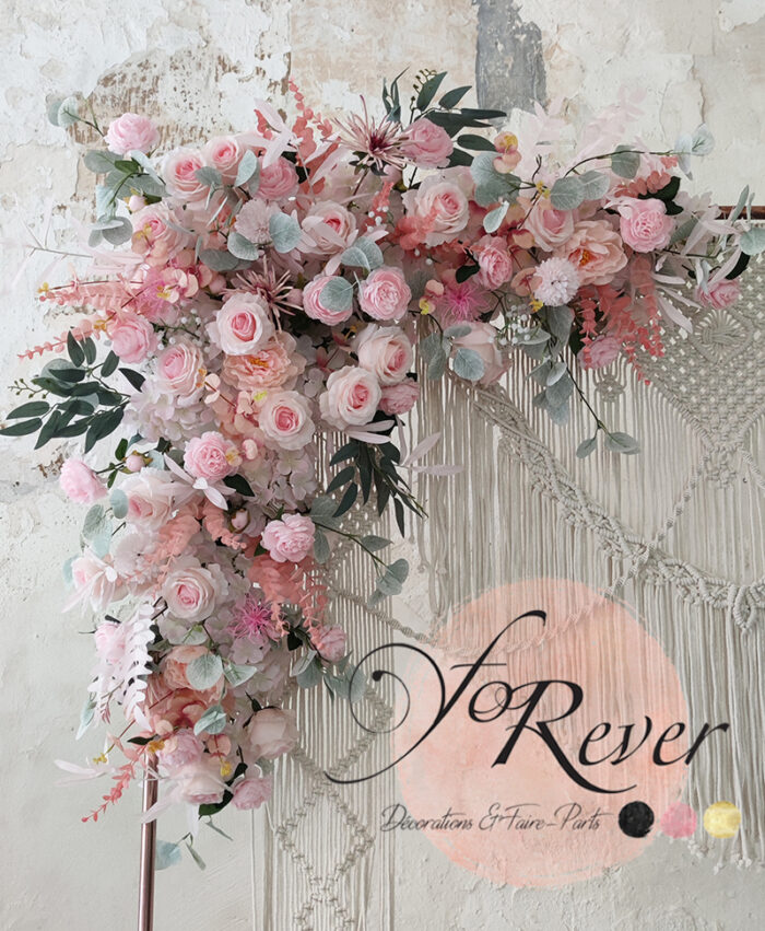 Décor floral Rose Boho