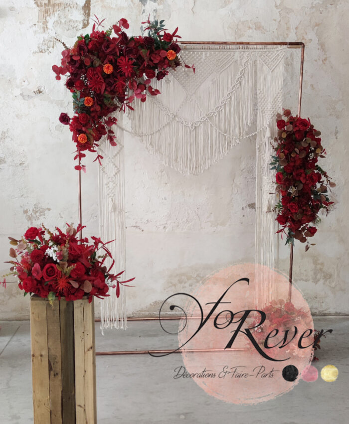 Décor floral Rouge