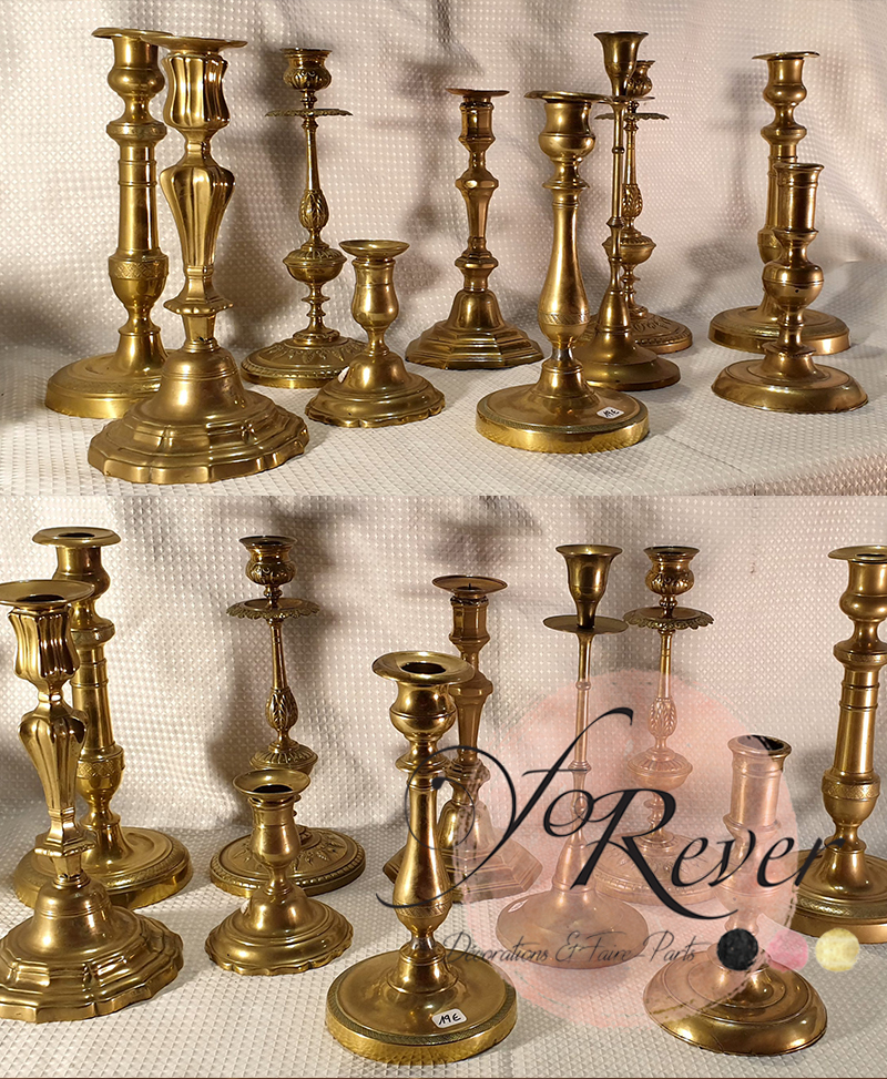 Lot De 10 Bougeoirs En Bois Personnalisables Pour Mariage - Photophores Avec Fleurs Séchées - Cadeaux Invités Romantiques