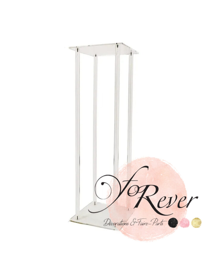 Centre de table colonne plexi 80cm