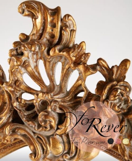 grand miroir baroque doré à la location