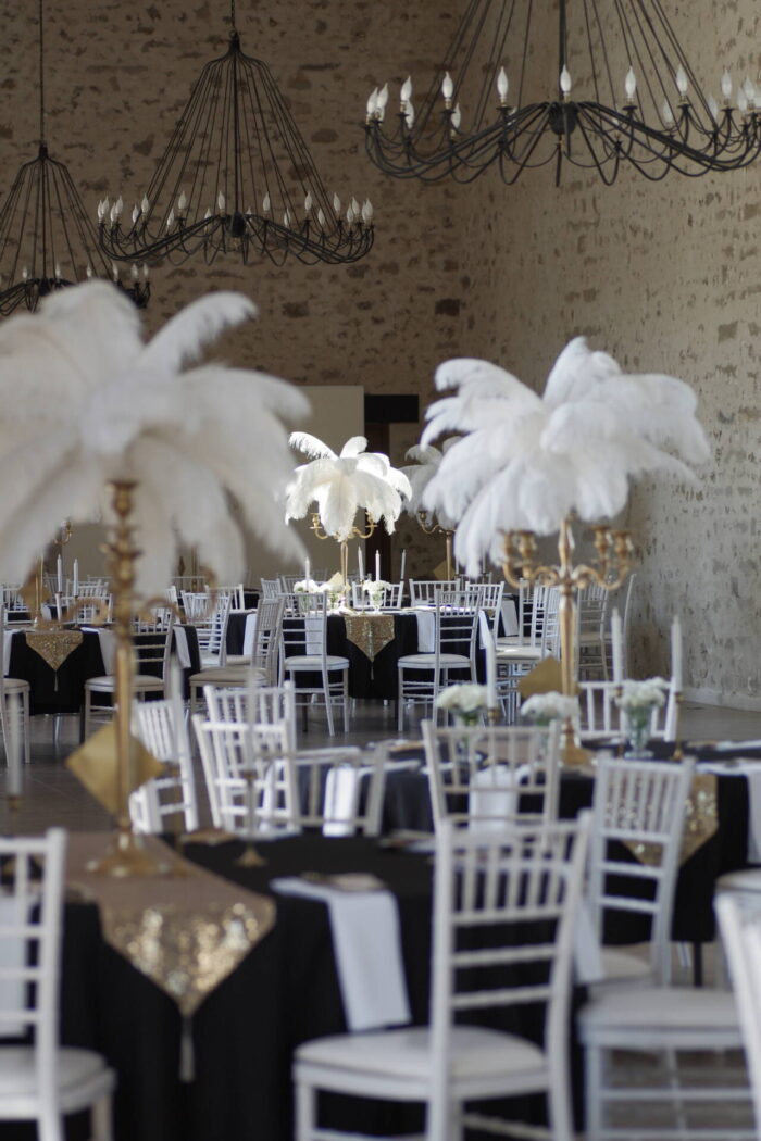 Chemin de table Sequin Or