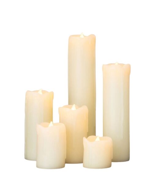 6 Bougies led Piliers