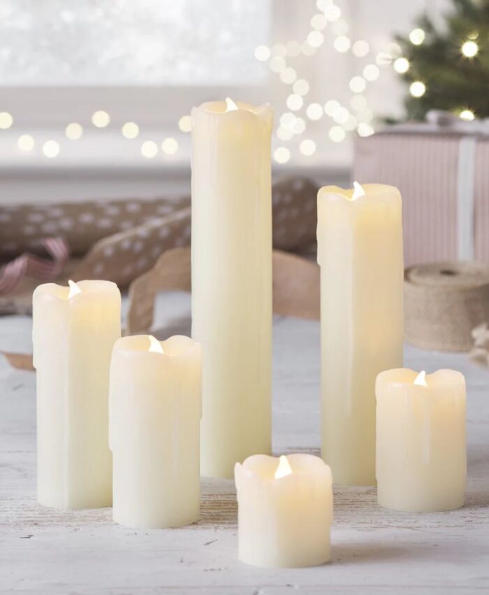 6 Bougies led Piliers