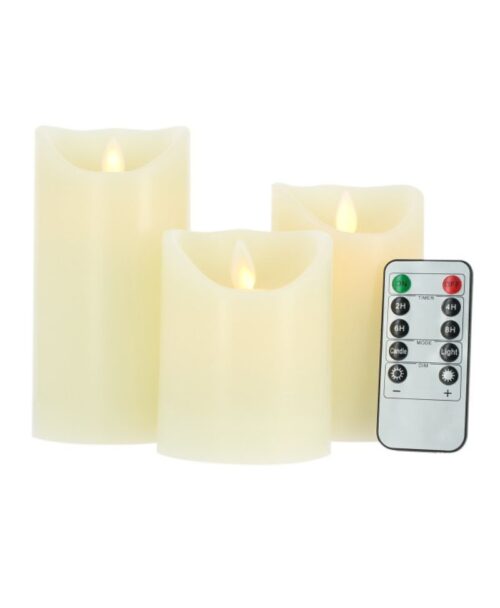 3 Bougies led Piliers